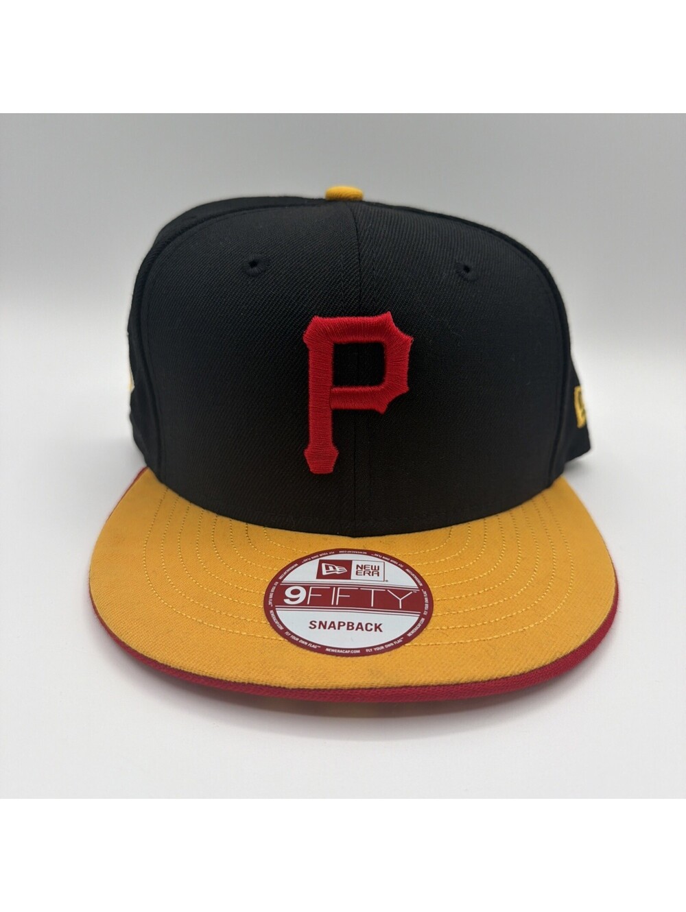 New Era 9FIFTY Pittsburgh Pirates Hat One Size Black Adjustable Spellout Y2K 90s
